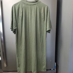 Universal Thread Olive Green Women's Short Sleeve Shirt Dress